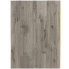 Wooden panel with a grayish-brown finish on a white background